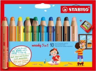 STABILO woody 3 in 1 Wielo 10 szt.