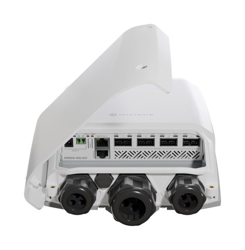 Mikrotik CRS504-4XQ-OUT łącza sieciowe Zarządzany L3 Fast Ethernet (10/100) Obsługa PoE 1U Biały