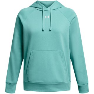 Bluza damska Under Armour Rival Flecce Hoodie miętowa 1379500 482