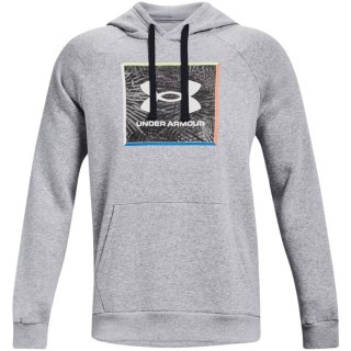 Bluza męska Under Armour UA Rival Flc Graphic Hoodie szara 1370349 011