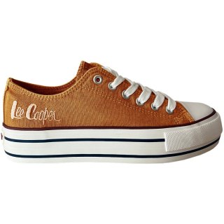 Buty damskie Lee Cooper LCW-24-31-2216LA 38 trampki pomarańczowe