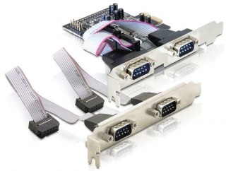 DeLOCK 4 x serial PCI Express card adapter