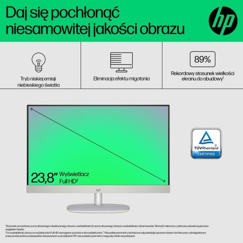 HP AIO 24-cr0015nw i3-N300 23.8"FHD AG IPS 8GB DDR4 3200 SSD256 Intel UHD Graphics Win11 2Y Shell White