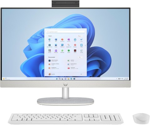 HP AIO 24-cr0015nw i3-N300 23.8"FHD AG IPS 8GB DDR4 3200 SSD256 Intel UHD Graphics Win11 2Y Shell White