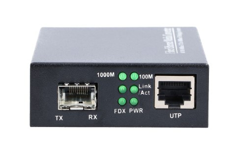 Extralink SEDIR FIBER ETHERNET MEDIA CONVERTER 1X SFP 1GB 1X RJ45 1GB - MC220 - Converter - Glasfaser (LWL) konwerter sieciowy W