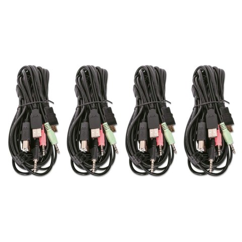 MANHATTAN PRZEŁĄCZNIK KVM HDMI/USB 4X1 DUAL-MONITO