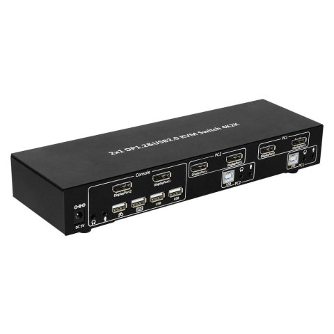 TECHLY PRZEŁĄCZNIK KVM DISPLAYPORT/USB 4X1 4K*30HZ