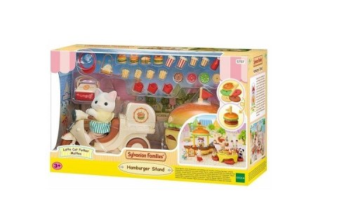 Sylvanian Families 5757 Obwoźna restauracja z Hamburgerami + figurka kotka Epoch