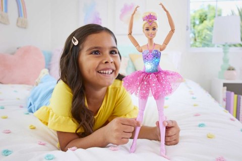 BARBIE Baletnica Magiczne światełka Lalka (blondynka) HLC25