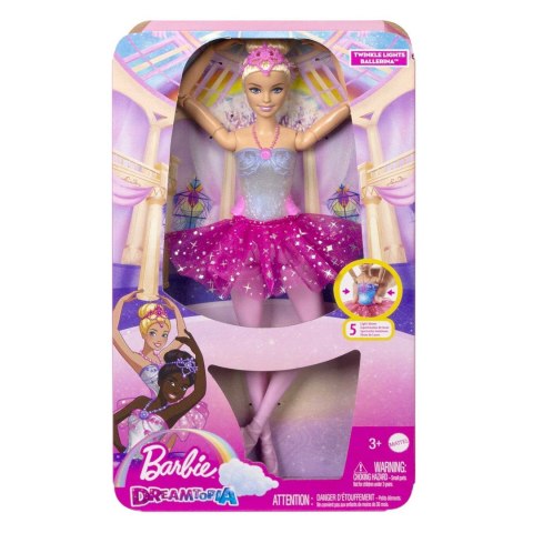 BARBIE Baletnica Magiczne światełka Lalka (blondynka) HLC25