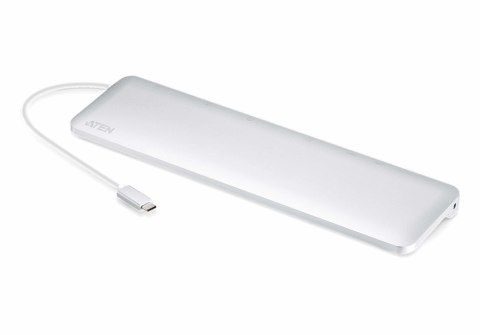 ATEN UH3234-AT stacja dokująca Przewodowa USB 3.2 Gen 1 (3.1 Gen 1) Type-C Srebrny