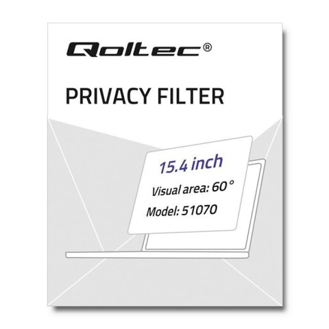 Qoltec 51070 filtr do ekranu 39,1 cm (15.4")