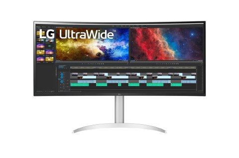 LG 38BQ85C-W monitor komputerowy 95,2 cm (37.5") 3840 x 1600 px Quad HD+ Biały