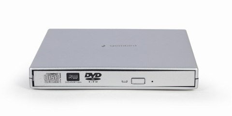 Gembird DVD-USB-02-SV dysk optyczny DVD±RW Srebrny