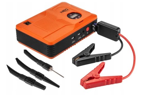 Urządzenie rozruchowe Neo Tools "Jumpstarter", power bank 14Ah, kompresor 3.5 bar, latarka