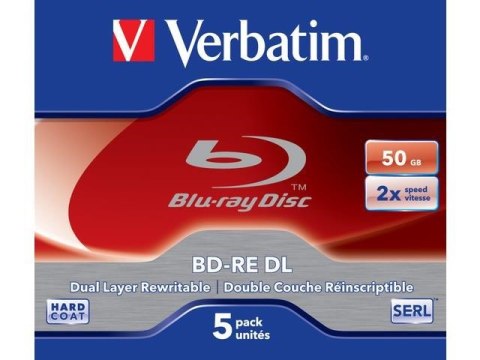 Verbatim BD-RE DL 50GB 2 x 5 Pack Jewel Case 5 szt.