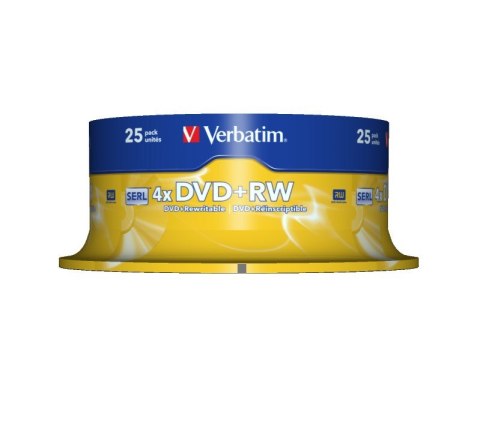 Verbatim DVD+RW Matt Silver 4,7 GB 25 szt.