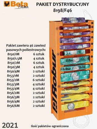 BETA ZAWIESIA PASOWE 46szt./ EKSPOZYTOR ROBUR