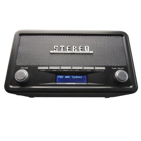 Radio Denver DAB-18 Retro Bluetooth - DAB/DAB+/FM - Stereo - Szare