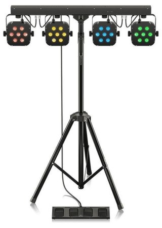 Behringer STAGE TRI LED BUNDLE ST1 Zestaw 4xLEDPAR z kontrolerem + statyw