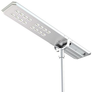 POWERNEED SOLARNA LAMPA ULICZNA ATLAS 8000LM, LED X160, PANEL SOLARNY 86W, CZUJNIK RUCHU I ZMIERZCHOWY, SREBRNA, SSL38