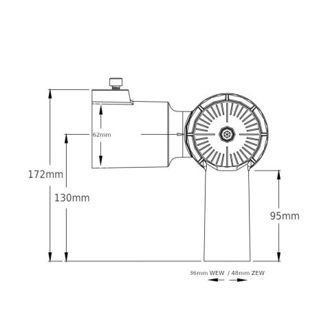 Wysięgnik Uchwyt Adapter do Lamp Ulicznych LED 48mm V-TAC VT-8019