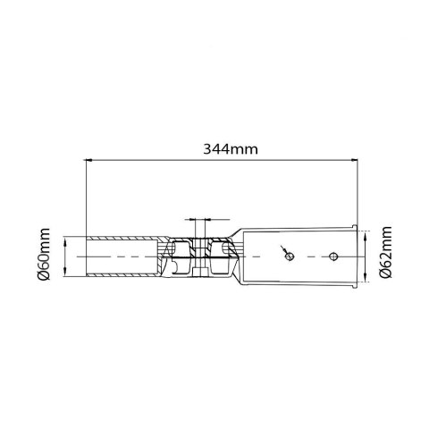 Wysięgnik Uchwyt Adapter do Lamp Ulicznych LED 60mm V-TAC VT-795