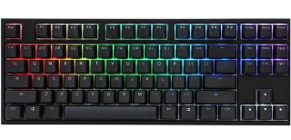 Klawiatura gamingowa Ducky One 2 TKL PBT, MX-Speed-Silver, RGB LED - czarna