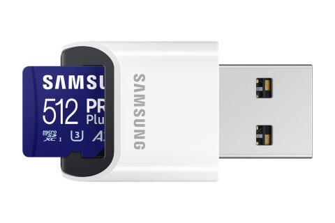 Samsung microSDXC 512GB PRO Plus 2023 + czytnik