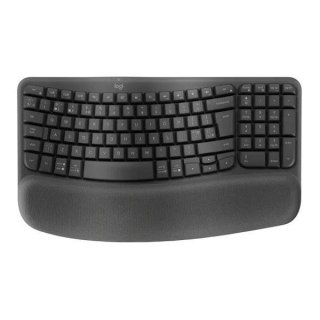 Logitech Wave Keys for Business klawiatura Biuro RF Wireless + Bluetooth QWERTY Amerykański międzynarodowy Grafitowy