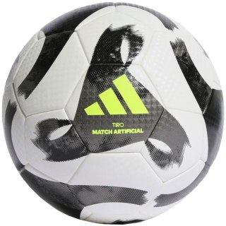 Piłka nożna adidas Tiro League Artificial Ground biało-czarna HT2423 5