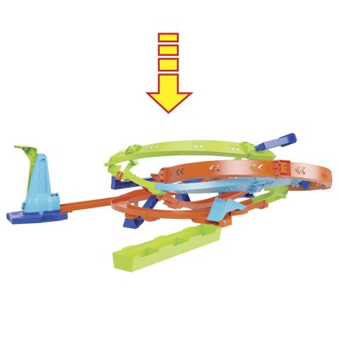 Hot Wheels Action Zestaw Zakręcone tornado Loop Cyclone Challenge HTK16 MATTEL