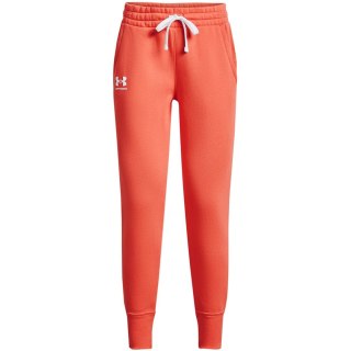 Spodnie damskie Under Armour Rival Fleece pomarańczowe 1356416 877 XL