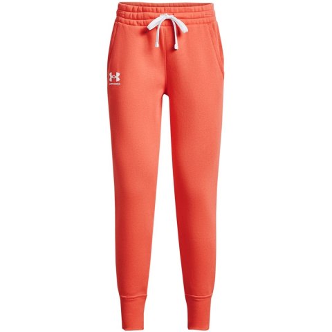 Spodnie damskie Under Armour Rival Fleece pomarańczowe 1356416 877 M