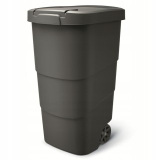 KEDEN KOSZ NA ŚMIECI WHEELER 110 L - CZARNY RECYKLING*