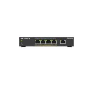 NETGEAR GS305Pv3 Nie zarządzany Gigabit Ethernet (10/100/1000) Obsługa PoE Czarny