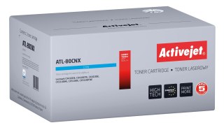 Activejet toner ATL-80CNX (zamiennik do Lexmark 80C2HCE, Supreme; 3000 stron; niebieski)