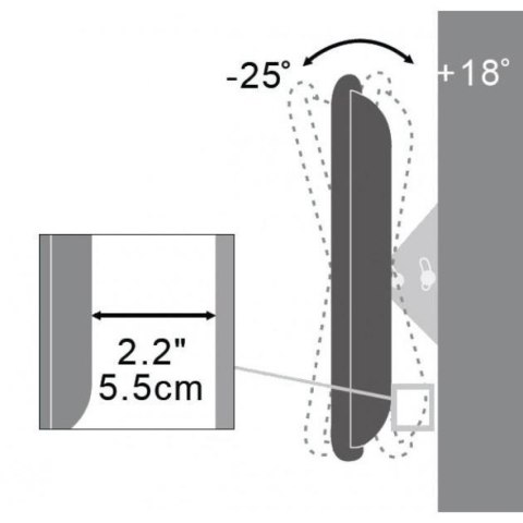 Techly ICA-LCD 113-BK uchwyt do telewizorów 94 cm (37") Czarny