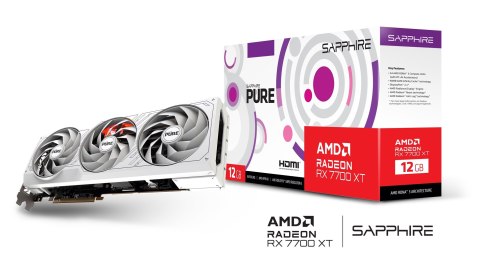 Karta graficzna SAPPHIRE Radeon RX 7700 XT PURE GAMING OC 12GB GDDR6