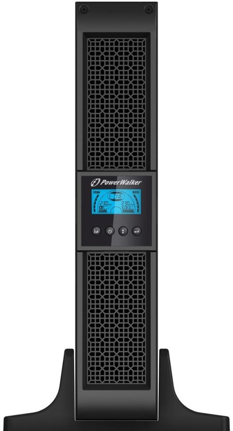 PowerWalker VFI 1000RT LCD zasilacz UPS Podwójnej konwersji (online) 1 kVA 900 W 8 x gniazdo sieciowe