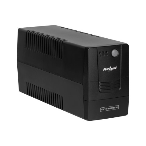 Zasilacz awaryjny komputerowy UPS REBEL Nanopower 850 ( offline, 850VA / 480W , 230 V , 50Hz )