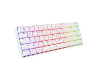 KLAWIATURA DLA GRACZY GENESIS THOR 660 G2 US WHITE BEZPRZEWODOWA RGB MECHANICZNA GATERON RED