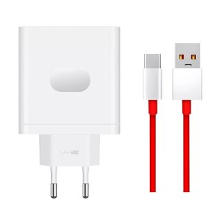 OnePlus 100W USB-A SuperVooc Zasilacz + - Biały