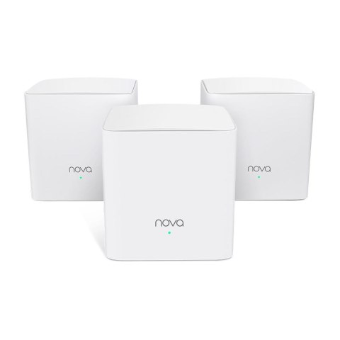 Tenda NOVA MW5G(3-PACK) siatkowy system wi-fi Dual-band (2.4 GHz/5 GHz) Wi-Fi 5 (802.11ac) Biały 2 Wewnętrzne