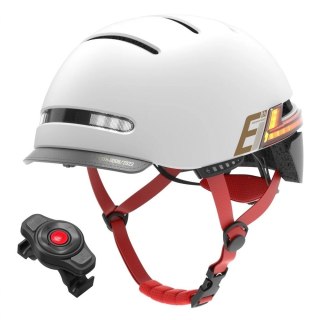 Kask miejski Bluetooth 57-61cm JBL/LED/SOS/PTT szary