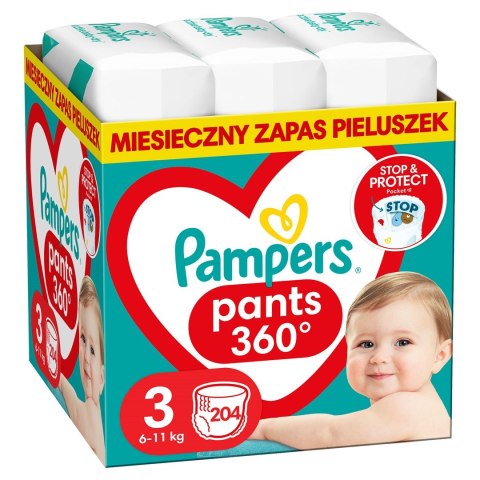 PAMPERS Pieluchy MTH Rozm 3, 6-11kg, 204szt.