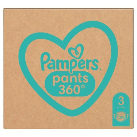 PAMPERS Pieluchy MTH Rozm 3, 6-11kg, 204szt.