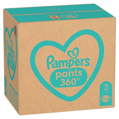 PAMPERS Pieluchy MTH Rozm 3, 6-11kg, 204szt.