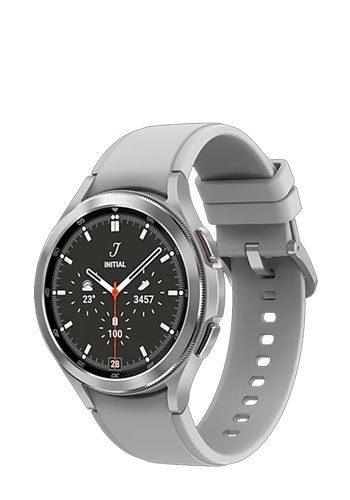 Samsung Galaxy Watch4 Classic 3,56 cm (1.4") OLED 46 mm Cyfrowy 450 x 450 px Ekran dotykowy Srebrny Wi-Fi GPS