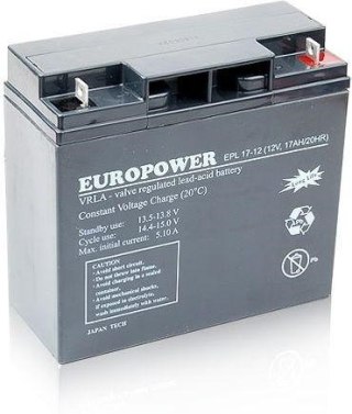 Akumulator AGM EUROPOWER serii EPL 12V 17Ah